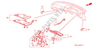 INSTRUMENT PANEL LOWER (RH) for Honda LEGEND COUPE V6 2.7I 2 Doors 5 speed manual 1988