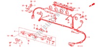 MAIN FUEL LINE (PGM FI) for Honda BALLADE EXI 4 Doors 5 speed manual 1986