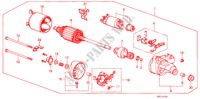 STARTER MOTOR (0.8KW) (DENSO) for Honda BALLADE EX 4 Doors 5 speed manual 1986
