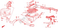 AIR CLEANER (PGM FI) for Honda CIVIC CRX 1.6I-16 3 Doors 5 speed manual 1989