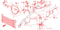 AIR CONDITIONER (HOSES/PIPES)(RH)('88) for Honda CIVIC CRX 1.6I-16 3 Doors 5 speed manual 1988