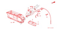 COMBINATION METER for Honda CIVIC CRX 1.6I-16 3 Doors 5 speed manual 1989
