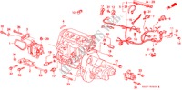 ENGINE SUB CORD/CLAMP for Honda CIVIC CRX 1.6I-16 3 Doors 5 speed manual 1989