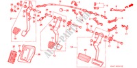 BRAKE PEDAL/CLUTCH PEDAL (LH) for Honda CIVIC 1.6I 4 Doors 5 speed manual 1991