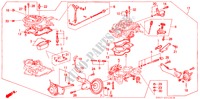 CARBURETOR (1) for Honda CIVIC DX 4 Doors 5 speed manual 1989