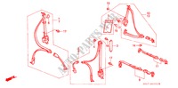SEATBELT for Honda CIVIC 1.6I 4 Doors 5 speed manual 1991
