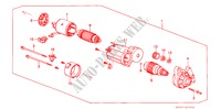 STARTER MOTOR (DENSO)(1) for Honda CIVIC 1.6I 4 Doors 5 speed manual 1989