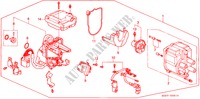 DISTRIBUTOR (TEC) for Honda CIVIC SHUTTLE 1.6I-4WD 5 Doors 4 speed automatic 1993