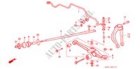 FRONT STABILIZER/ FRONT LOWER ARM for Honda CIVIC SHUTTLE 1.6I-4WD 5 Doors 4 speed automatic 1993