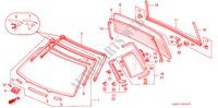 FRONT WINDSHIELD/ REAR WINDSHIELD for Honda CIVIC SHUTTLE BEAGLE 5 Doors 5 speed manual 1995