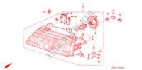 HEADLIGHT for Honda CIVIC SHUTTLE 1.6I-4WD 5 Doors 4 speed automatic 1995