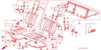 REAR SEAT for Honda CIVIC SHUTTLE 1.6I-4WD 5 Doors 5 speed manual 1995