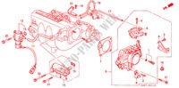 THROTTLE BODY for Honda CIVIC SHUTTLE 1.6I-4WD 5 Doors 5 speed manual 1993