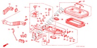 AIR CLEANER (CARBURETOR) for Honda ACCORD EX 4 Doors 5 speed manual 1988