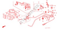 AIR CONDITIONER (CARBURETOR COMPONENTS) for Honda ACCORD 2.0I-16 4 Doors 5 speed manual 1988