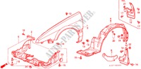 FRONT FENDERS for Honda ACCORD EX-2.0I 3 Doors 4 speed automatic 1988