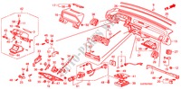 INSTRUMENT PANEL (LH) for Honda ACCORD EX-2.0I 3 Doors 5 speed manual 1988