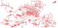 INSTRUMENT PANEL (RH) for Honda ACCORD 2.0I-16 4 Doors 5 speed manual 1988