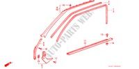 OPENING TRIM (2D) for Honda ACCORD EX-2.0I 3 Doors 5 speed manual 1988