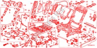 FRONT SEAT COMPONENTS(L.) ('09 ) for Honda LEGEND LEGEND 4 Doors 5 speed automatic 2010