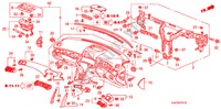 INSTRUMENT PANEL(RH) for Honda LEGEND LEGEND 4 Doors 5 speed automatic 2010