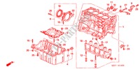 CYLINDER BLOCK/OIL PAN (1.7L) for Honda FR-V 1.7 SE 5 Doors 5 speed manual 2006