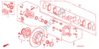 REAR BRAKE (DISK) for Honda FR-V 1.8 EXECUTIVE 5 Doors 6 speed manual 2009