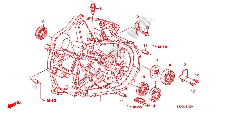 CLUTCH CASE (2.0L) for Honda FR-V 2.0 EXECUTIVE 5 Doors 6 speed manual 2005