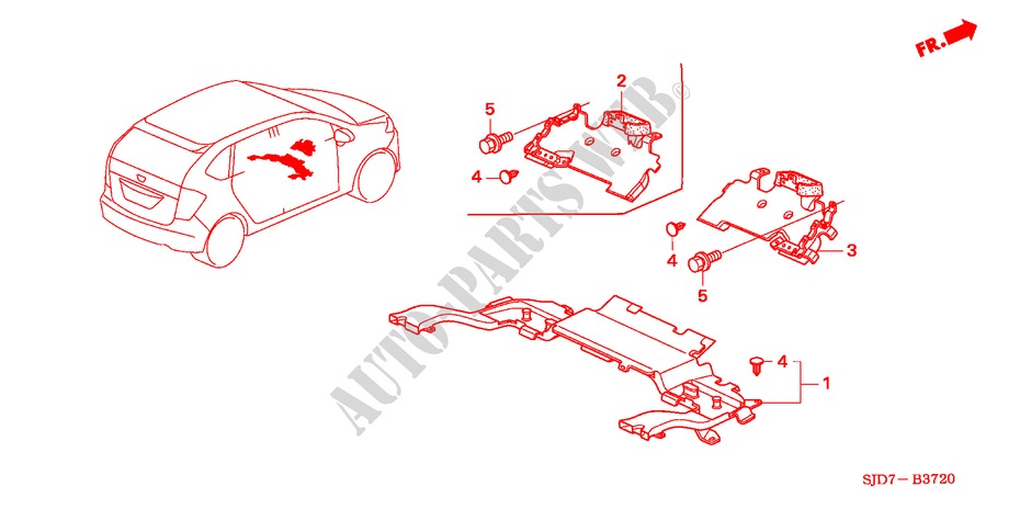 DUCT for Honda FR-V 1.8 COMFORT 5 Doors 6 speed manual 2009