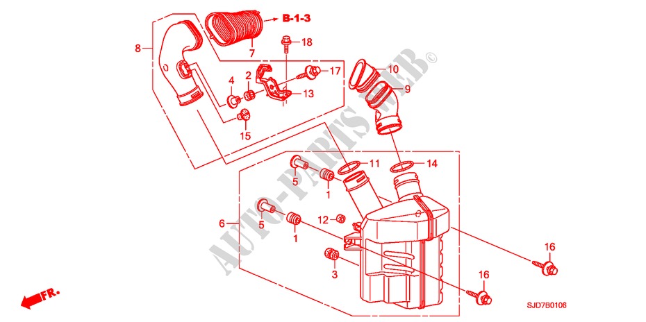 RESONATOR CHAMBER (1.8L) for Honda FR-V 1.8 EX 5 Doors 6 speed manual 2009