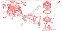 HEATER BLOWER for Honda CONCERTO 1.6I-16 5 Doors 5 speed manual 1991