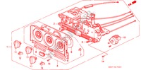 HEATER CONTROL for Honda CONCERTO 1.6I-16 5 Doors 5 speed manual 1993