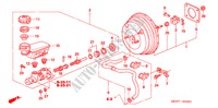 BRAKE MASTER CYLINDER/ MASTER POWER (RH) for Honda CR-V DIESEL SE-E 5 Doors 6 speed manual 2006