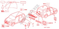 EMBLEMS/CAUTION LABELS for Honda CR-V DIESEL SE 5 Doors 6 speed manual 2005