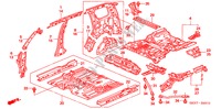 FLOOR/INNER PANELS for Honda CR-V DIESEL SE 5 Doors 6 speed manual 2005