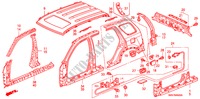 OUTER PANELS/ROOF PANEL for Honda CR-V DIESEL SE 5 Doors 6 speed manual 2005