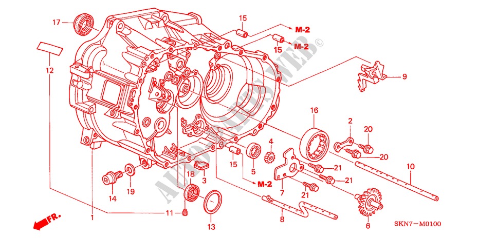 CLUTCH CASE for Honda CR-V DIESEL ES             DPF 5 Doors 6 speed manual 2005
