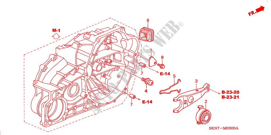 CLUTCH RELEASE for Honda CR-V DIESEL SE-S 5 Doors 6 speed manual 2005