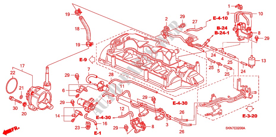 INSTALL PIPE/VACUUM PUMP for Honda CR-V DIESEL ES             DPF 5 Doors 6 speed manual 2005