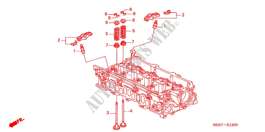VALVE/ROCKER ARM for Honda CR-V DIESEL SE 5 Doors 6 speed manual 2005