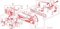 TAILLIGHT (EXCEPT KU) for Honda NSX NSX 2 Doors 5 speed manual 1991