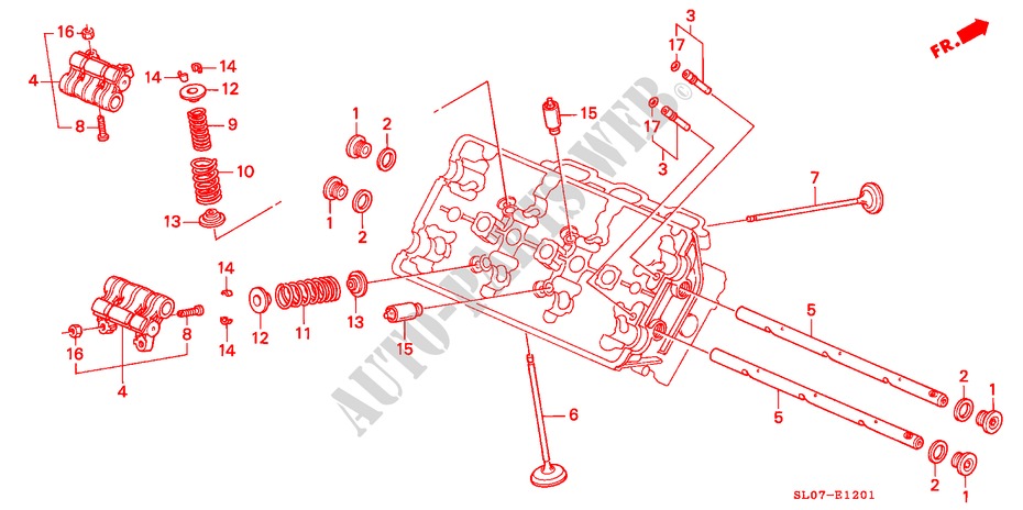 VALVE/ROCKER ARM (REAR) for Honda NSX NSX 2 Doors 5 speed manual 1992