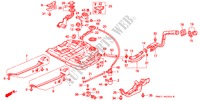 FUEL TANK (CARBURETOR)(1) for Honda ACCORD 2.0 4 Doors 5 speed manual 1990