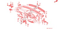 INSTRUMENT PANEL (RH) for Honda ACCORD 2.0I 4 Doors 5 speed manual 1991