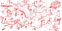 AIR CONDITIONER (HOSES/PIPES)(LH) for Honda ACCORD 2.2I 4 Doors 5 speed manual 1993