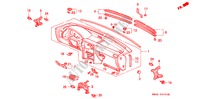 INSTRUMENT PANEL (LH) for Honda ACCORD 2.2I 4 Doors 5 speed manual 1993