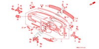 INSTRUMENT PANEL (RH) for Honda ACCORD 2.2I 4 Doors 4 speed automatic 1993