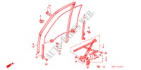 FRONT DOOR WINDOWS for Honda ACCORD WAGON 2.2LXI 5 Doors 4 speed automatic 1992