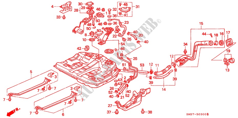 FUEL TANK for Honda ACCORD WAGON 2.2I 5 Doors 5 speed manual 1992