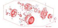 ALTERNATOR (DENSO) (DIESEL) for Honda CIVIC 2.2 SPORT 5 Doors 6 speed manual 2006